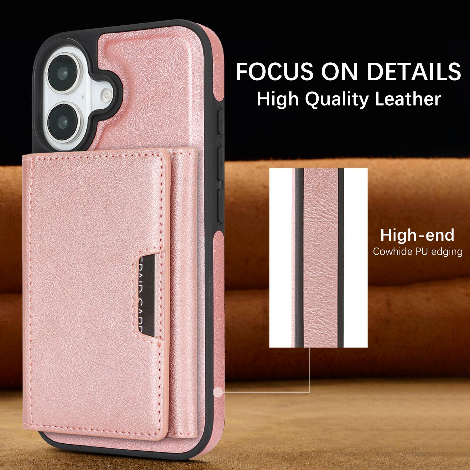 FOCUS ON DETAILS  
High Quality Leather  

High-end Cowhide PU edging