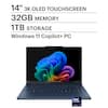 14" 3K OLED TOUCHSCREEN
32GB MEMORY
1TB STORAGE
Windows 11 Copilot+ PC
Intel Core Ultra 7