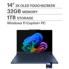 14" 3K OLED TOUCHSCREEN
32GB MEMORY
1TB STORAGE
Windows 11 Copilot+ PC
Intel Core Ultra 7