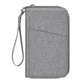 Kitcheniva - RFID Blocking Passport & Credit Cards Multi-Holder Wallet Organizer - Snowflake Gray