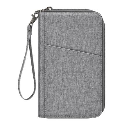 Front. Kitcheniva - RFID Blocking Passport & Credit Cards Multi-Holder Wallet Organizer Snowflake Gray - Snowflake Gray.