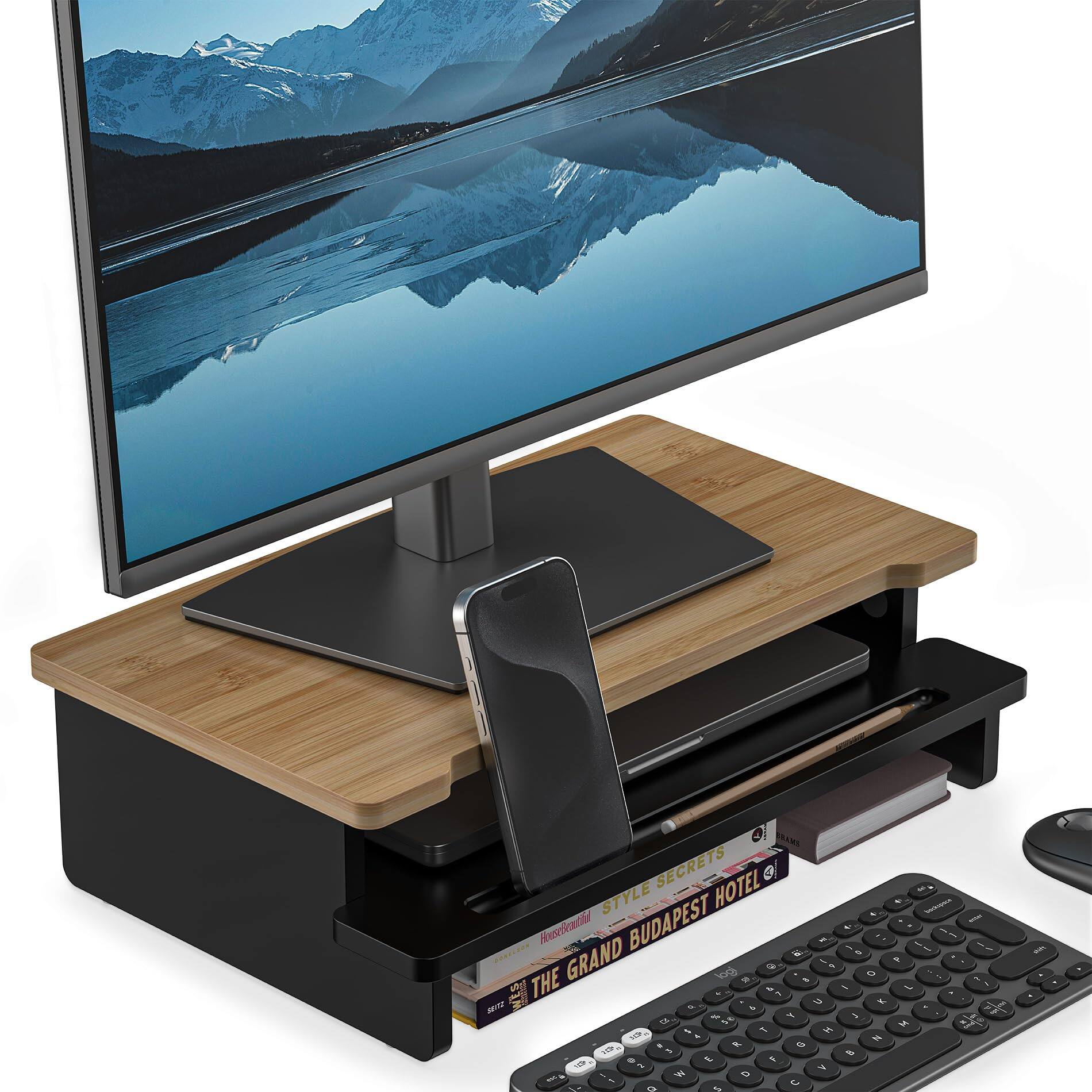 Black & Dark Bamboo 16.5 inch