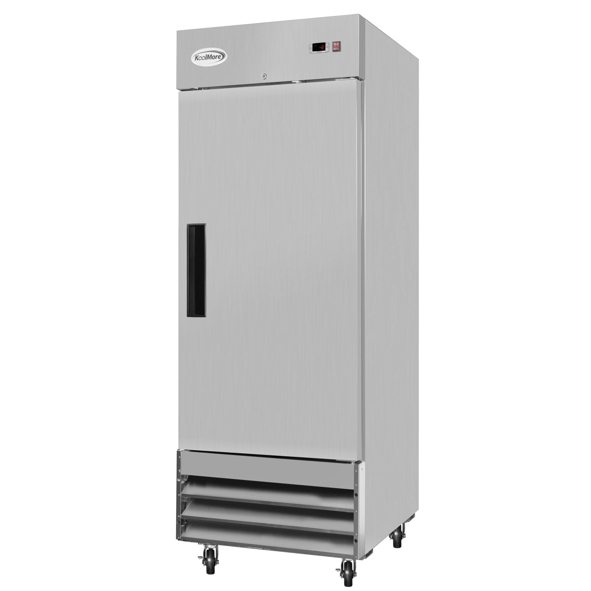 Alt View 3. Koolmore - 29 in. One-Door Reach-In Freezer 23 cu ft. RIF-1D-SS - Stainless steel.