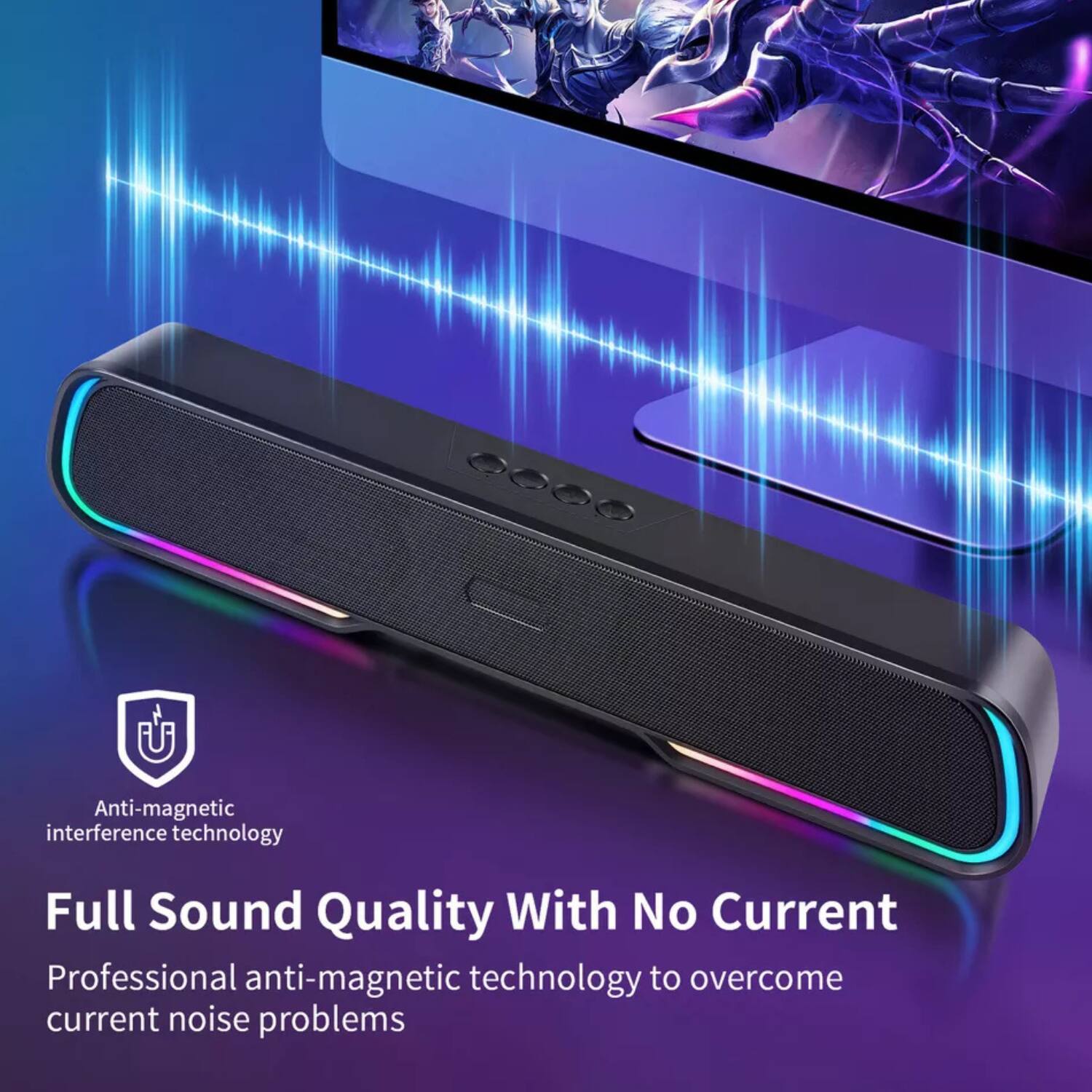 Anti-magnetic interference technology

Full Sound Quality With No Current

Professional anti-magnetic technology to overcome current noise problems