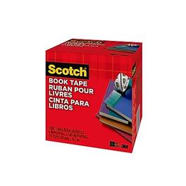 Scotch - Book Transparent Clear Tape, 4" x 15 yds., 3" Core, Transparent (8454)