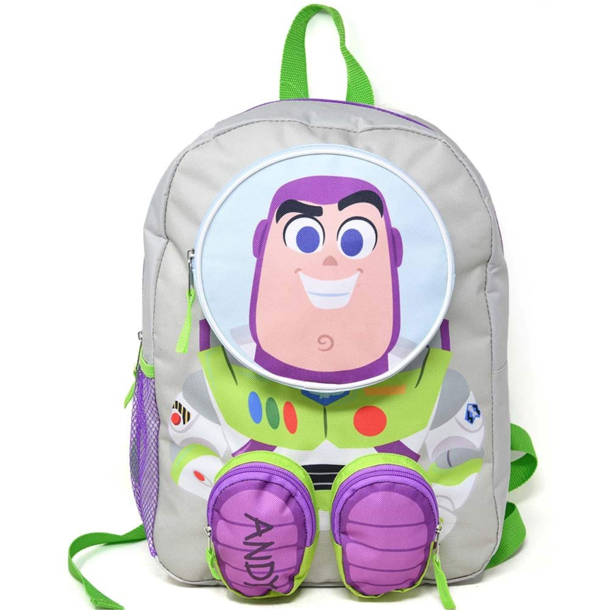 Toy Story - Disney Toy Story's Buzz Lightyear 3D Nylon Kids Bookbag, 16" School Backpack for Kids ages 3+ - Assorted Pre-Pack