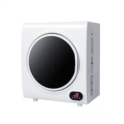 Front. Winado - 1400W Portable Clothing Electric Dryer 2.6Cu.ft 8.8lbs Tumble Drying Machine with Four Drying Models,LED Display 110V - White.