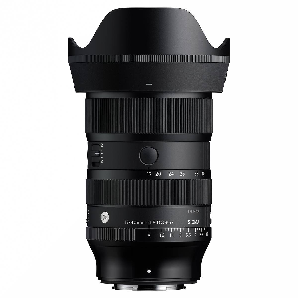 17
20
24
28
35
40
99914206
17-40mm 1:1.8 DC 67
SIGMA
A
16
11
8
5.6
4
28
LB