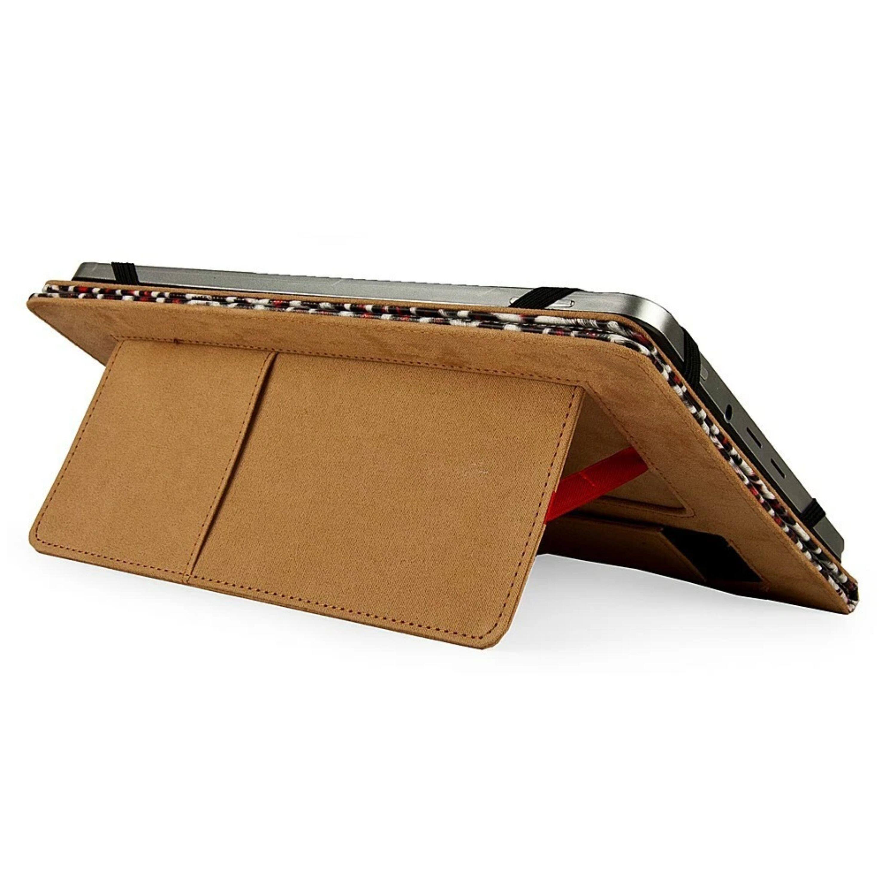 Left. Kitcheniva - Leopard Printed Tablet Folio Stand Case For 10.2" iPad 9th - Brown.