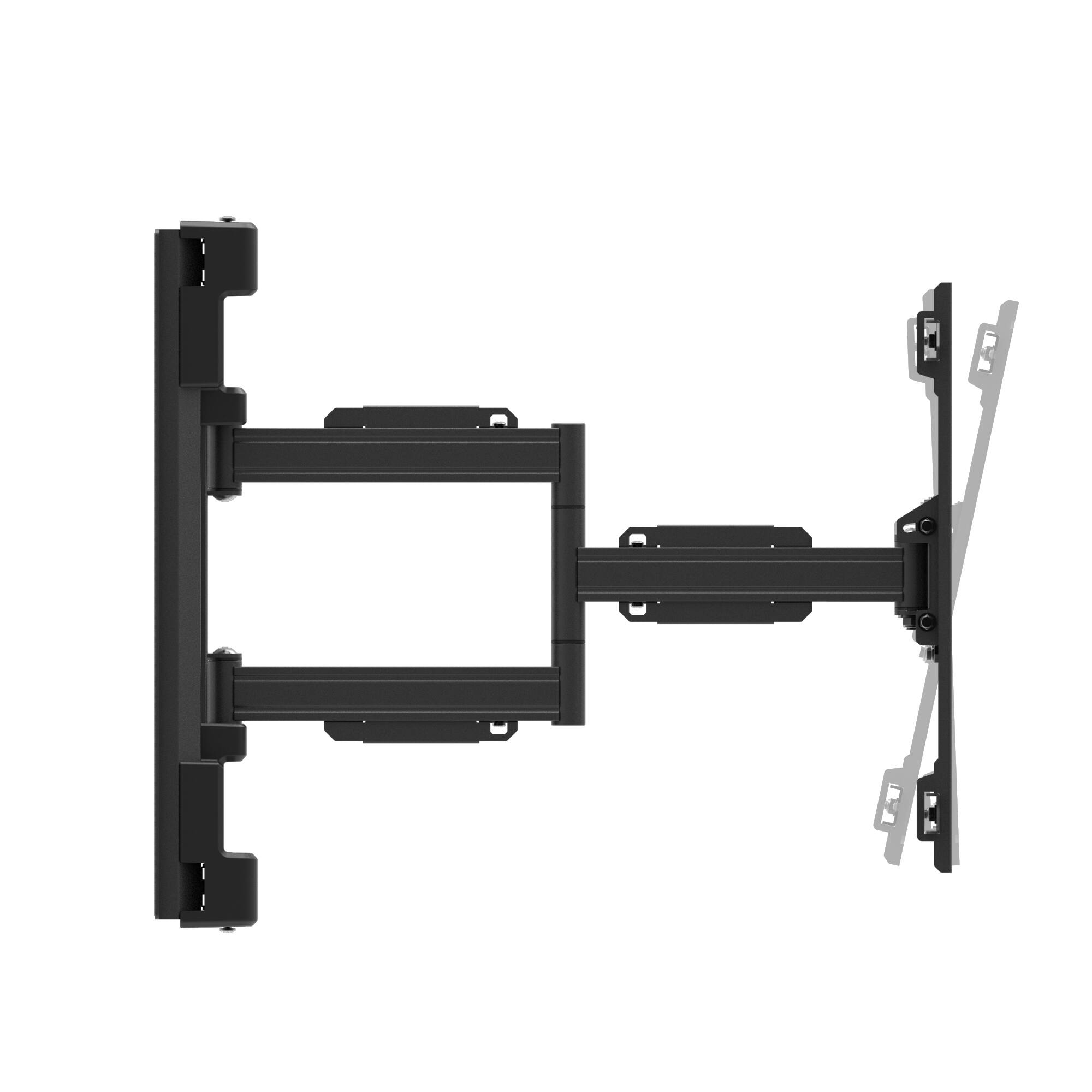 Back. Kanto - No Drill Column and Pillar TV Mount for 37" - 75" TVs - Black.