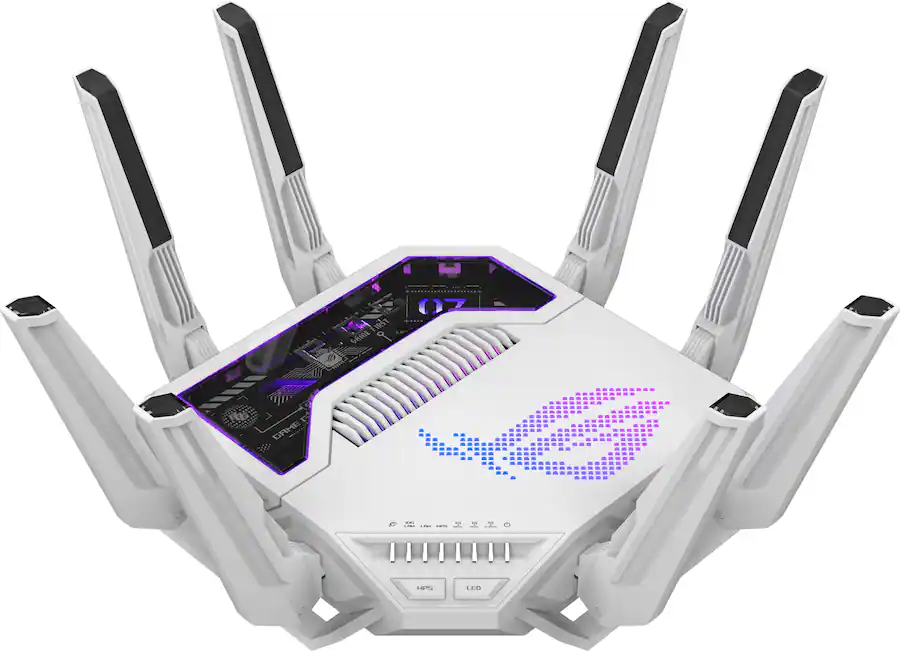 Rog Router Price ASUS ROG Rapture GT BE19000AI Tri Band Wi Fi 7 Gaming Router White ROG ...