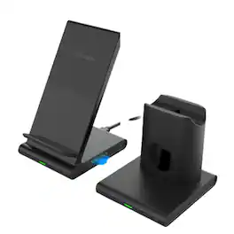 Home Collection - 3 in 1 Magnetic Wireless Charger Dock, 10 W Fast Charge, iPhone and Samsung - Black