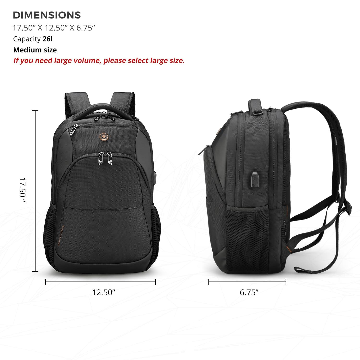 NICHOLAS KLEIN Design Travel Laptop Backpack College Laptops With Usb ...