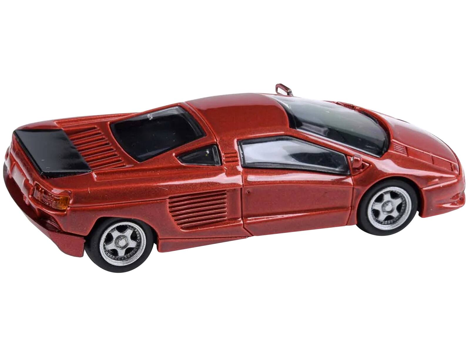 Angle. Paragon - 1991 Cizeta V16T Rosso Diablo Red Metallic 1/64 Diecast Model Car by Paragon Models - Red Metallic.