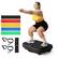 Front. GlowWise - Vibration Plate for Lymphatic Drainage & Full Body Workout - 450lbs Capacity, with Resistance Bands - Black.