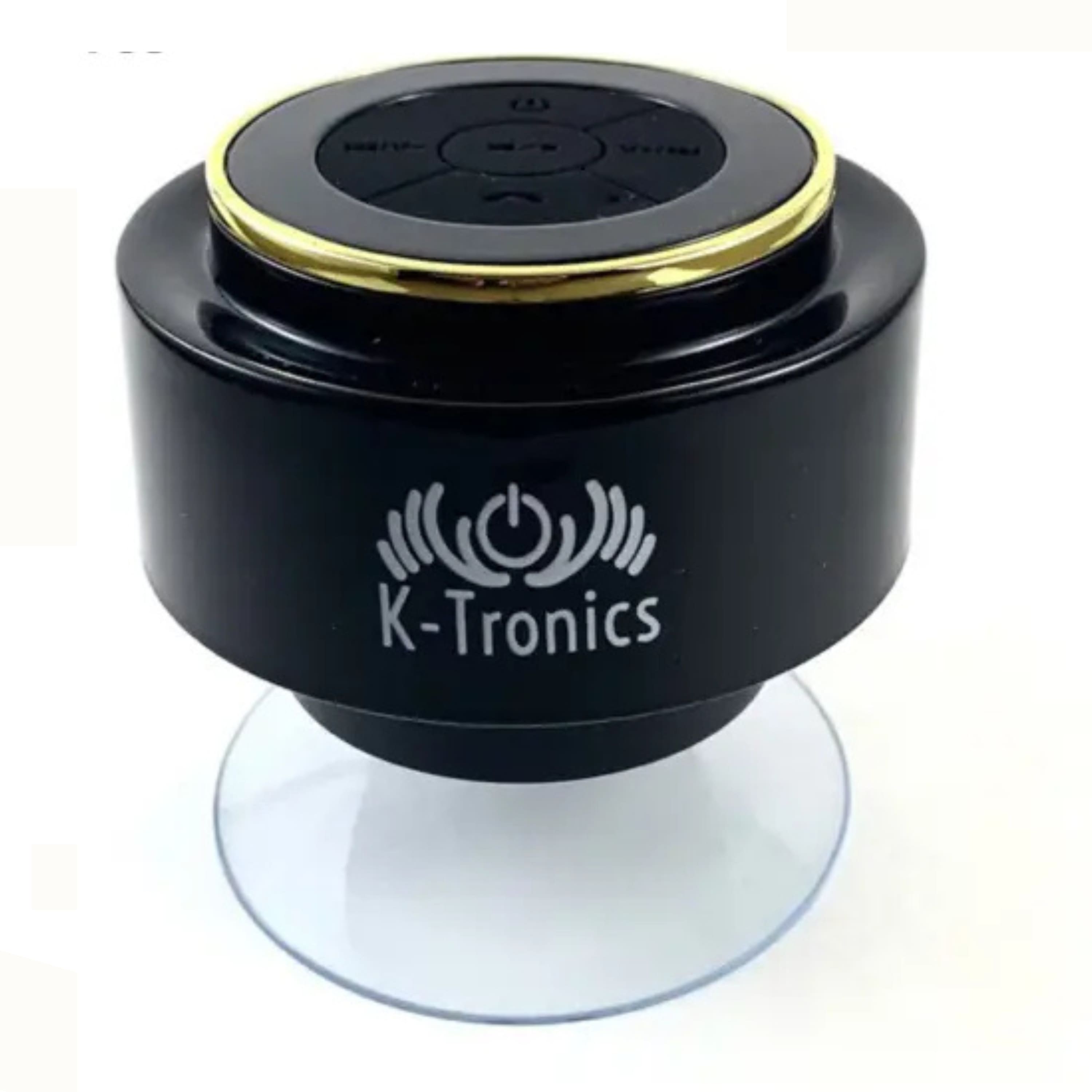 Kitcheniva - Waterproof Bluetooth Shower Speaker IPX6 Portable Wireless Speaker Black - Gold