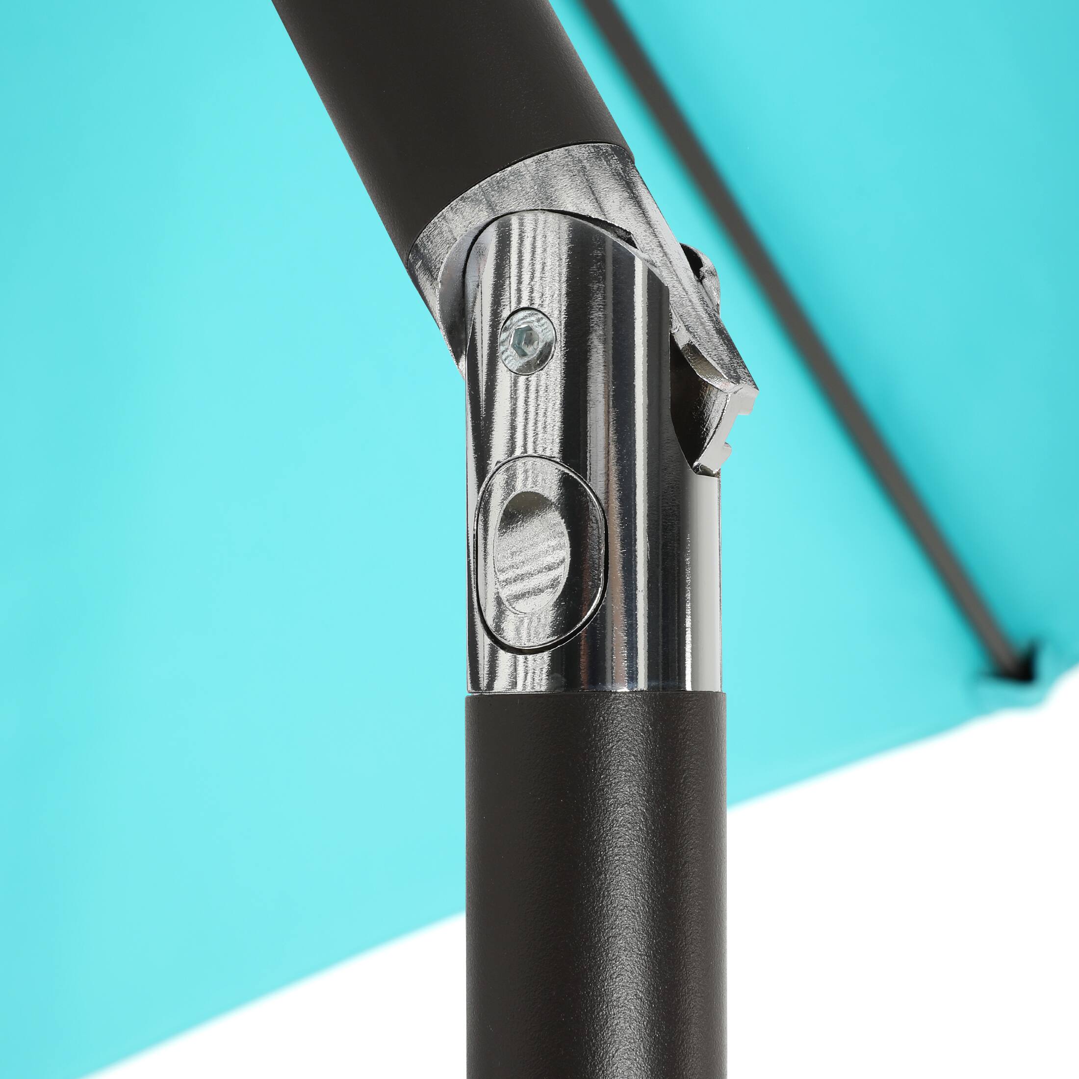 Alt View 4. WestinTrends - WestinTrends Paolo 9 ft. Patio Table Umbrella with tilt and crank features - Turquoise.