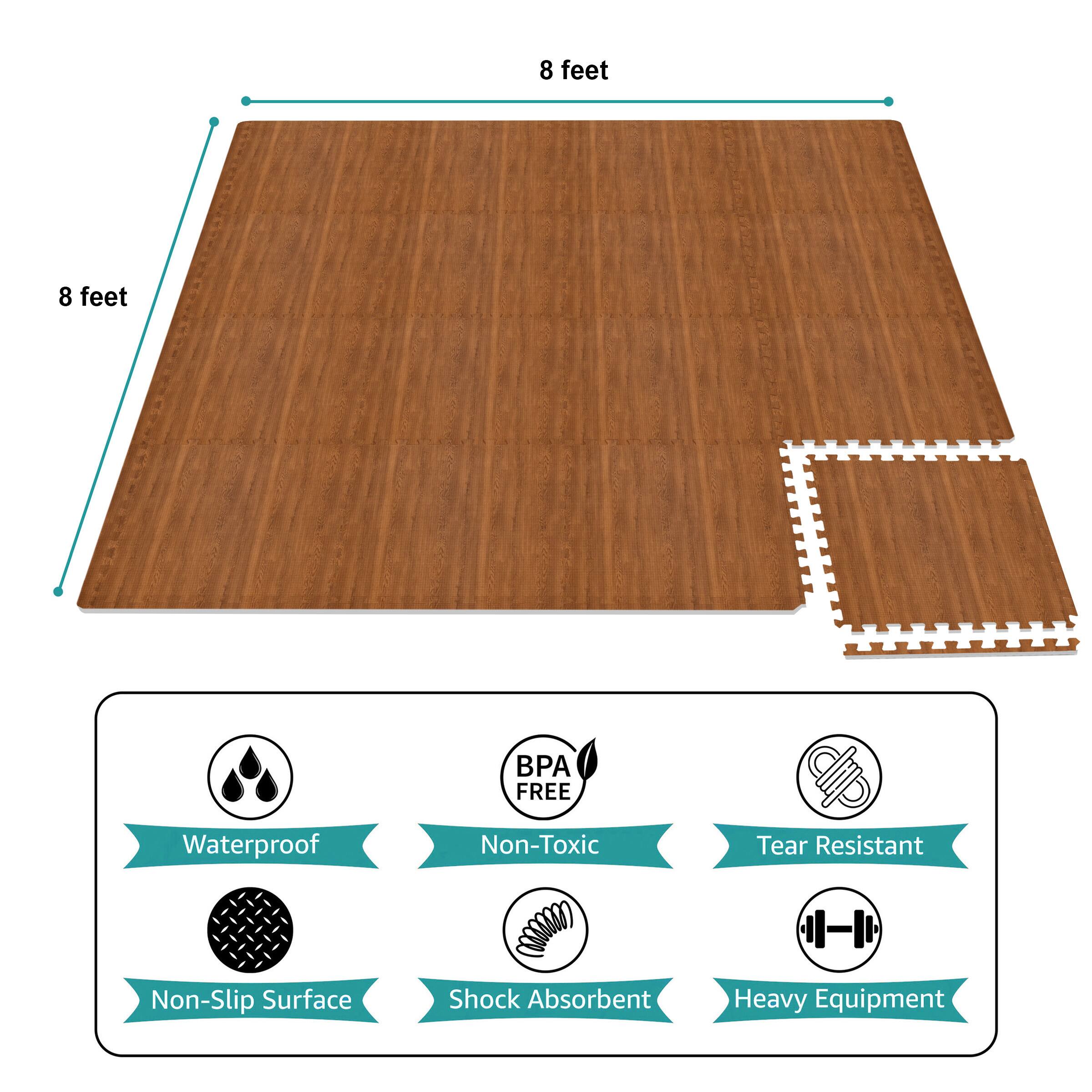 8 feet  
8 feet  
BPA FREE  
Waterproof  
Non-Toxic  
Tear Resistant  
Non-Slip Surface  
Shock Absorbent  
Heavy Equipment