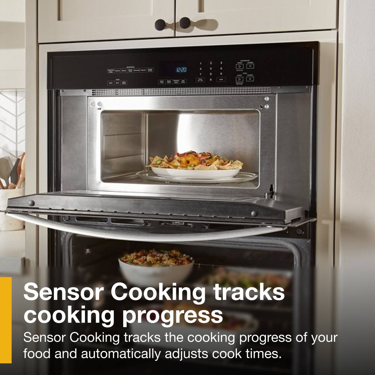 Alt View 7. Whirlpool - Whirlpool - 6.4 Total Cu. Ft. Combo Self-Cleaning Wall Oven .- Stainless Steel - Stainless Steel.