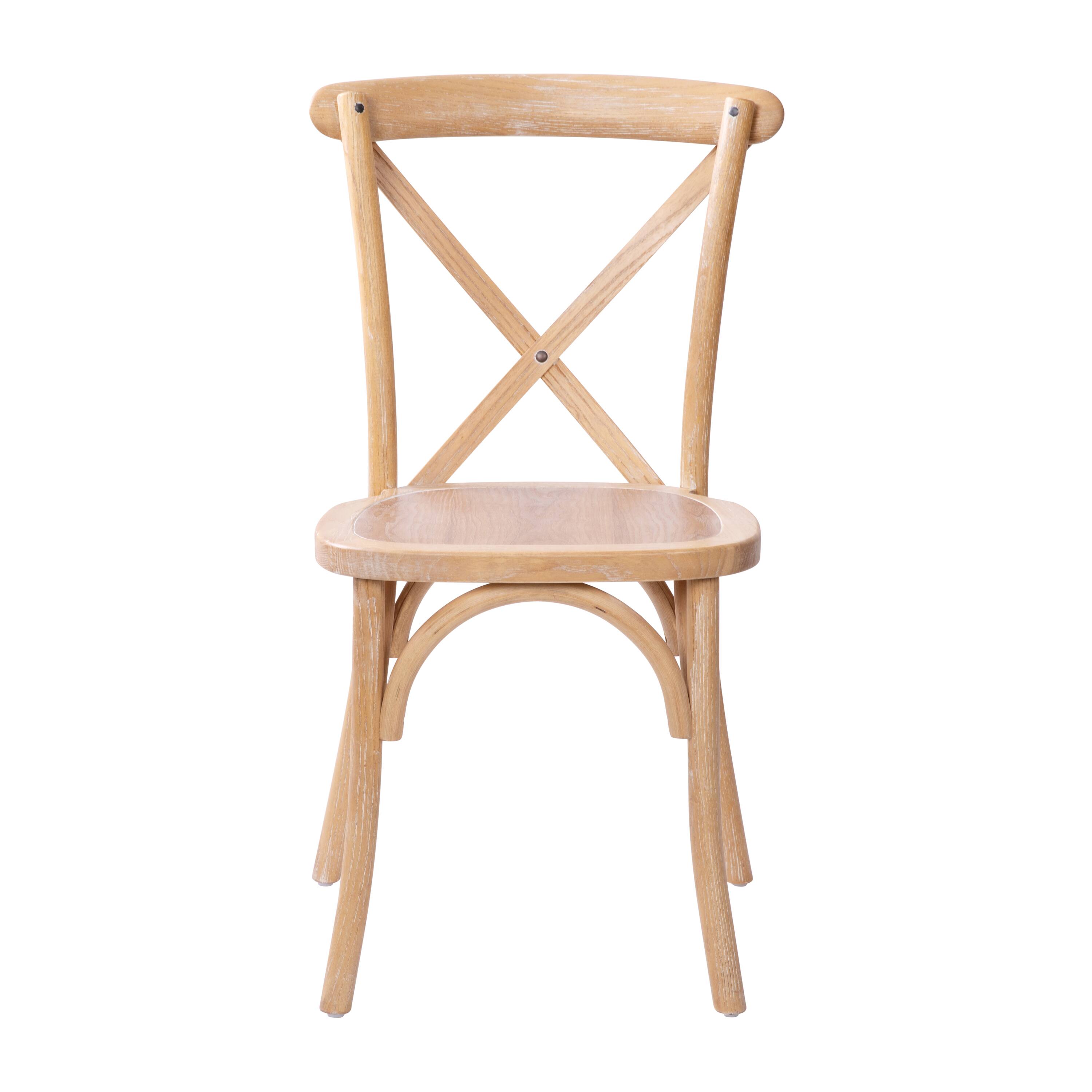 Alt View 9. Emma + Oliver - 2-pack X-Back Chair - Driftwood.
