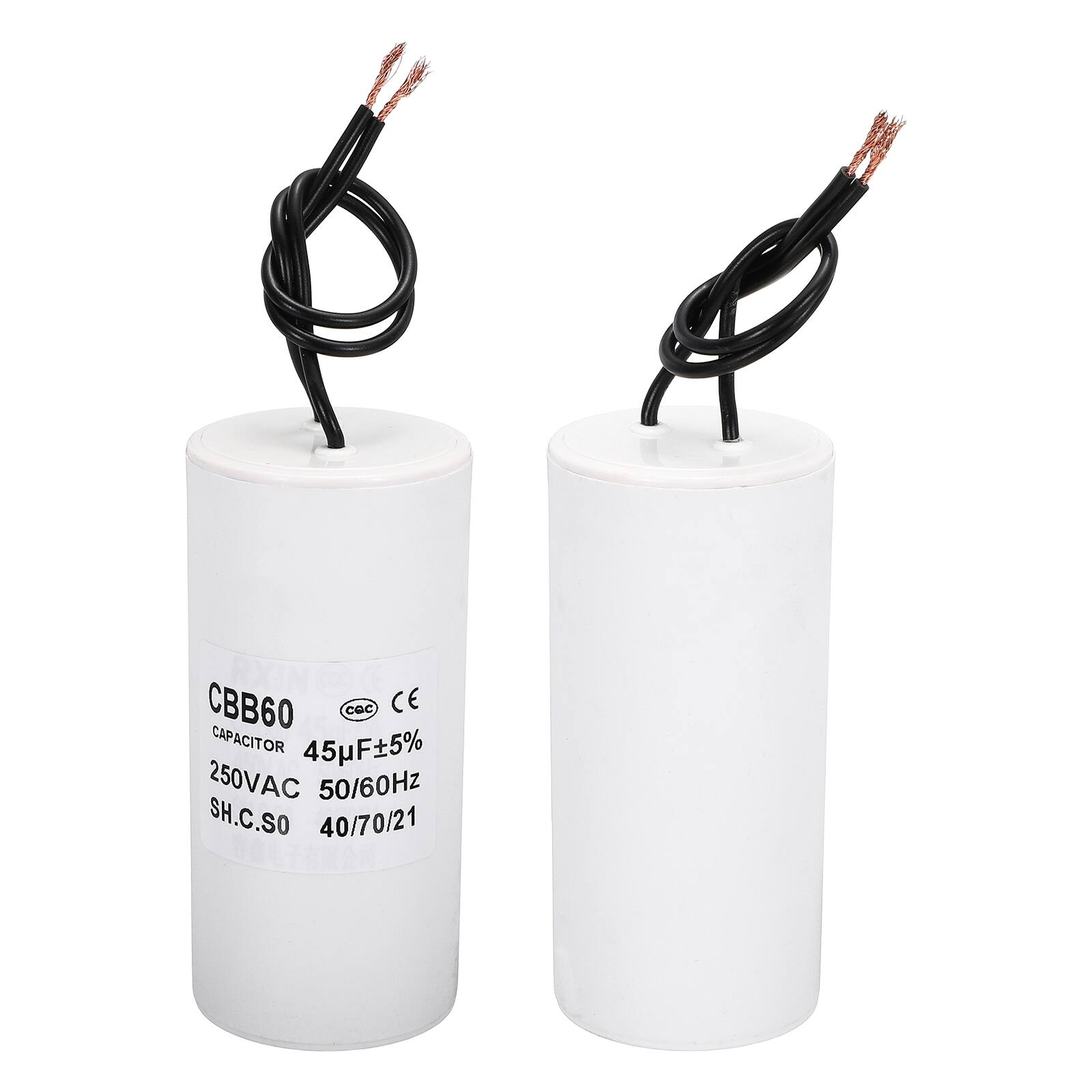 CBB60 CAPACITOR 45µF±5% 250VAC 50/60Hz SH.C.SO 40/70/21