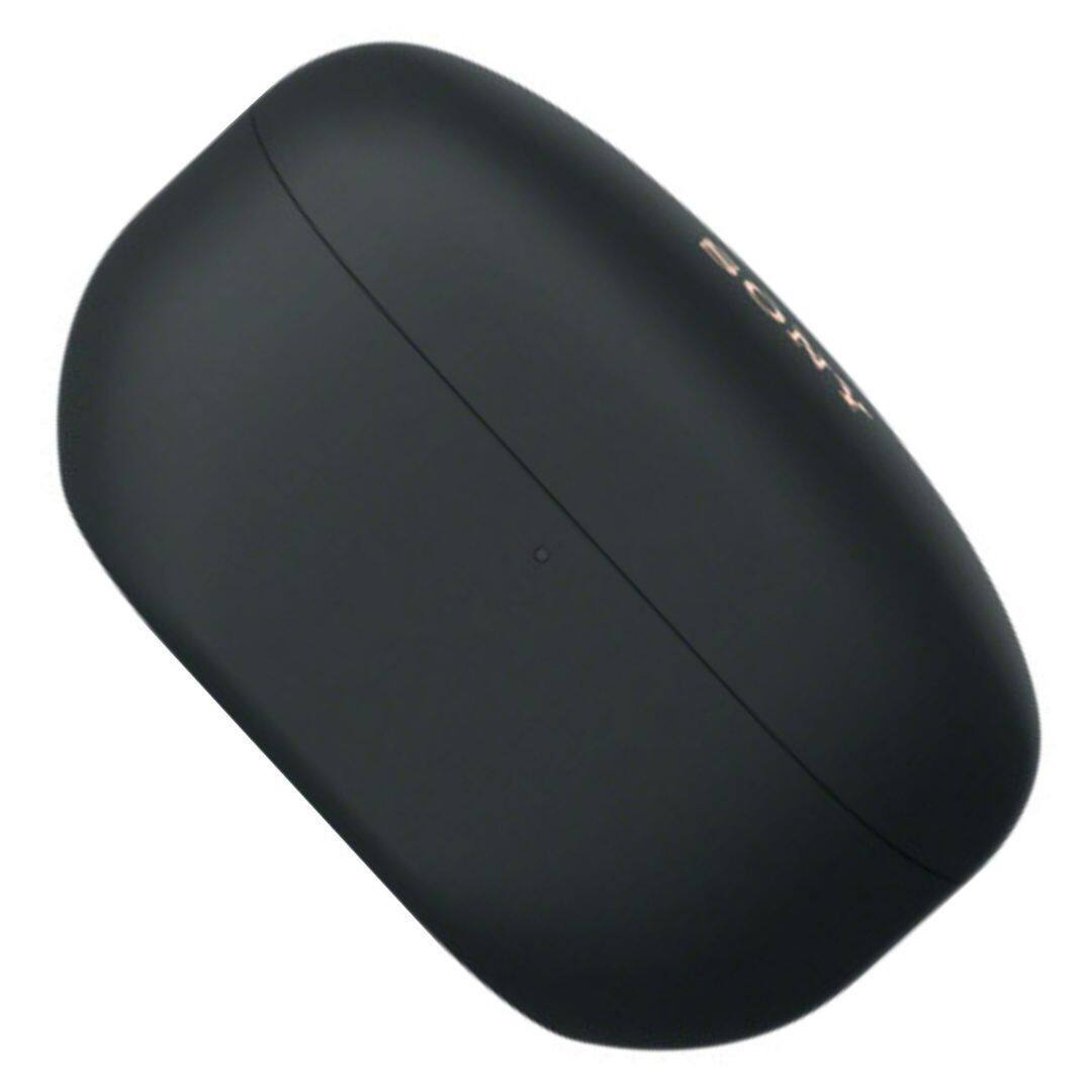 Left. Sony - Sony WF-1000XM5 Rechargeable Charging Case for Charging Earbuds (Black) - Black.