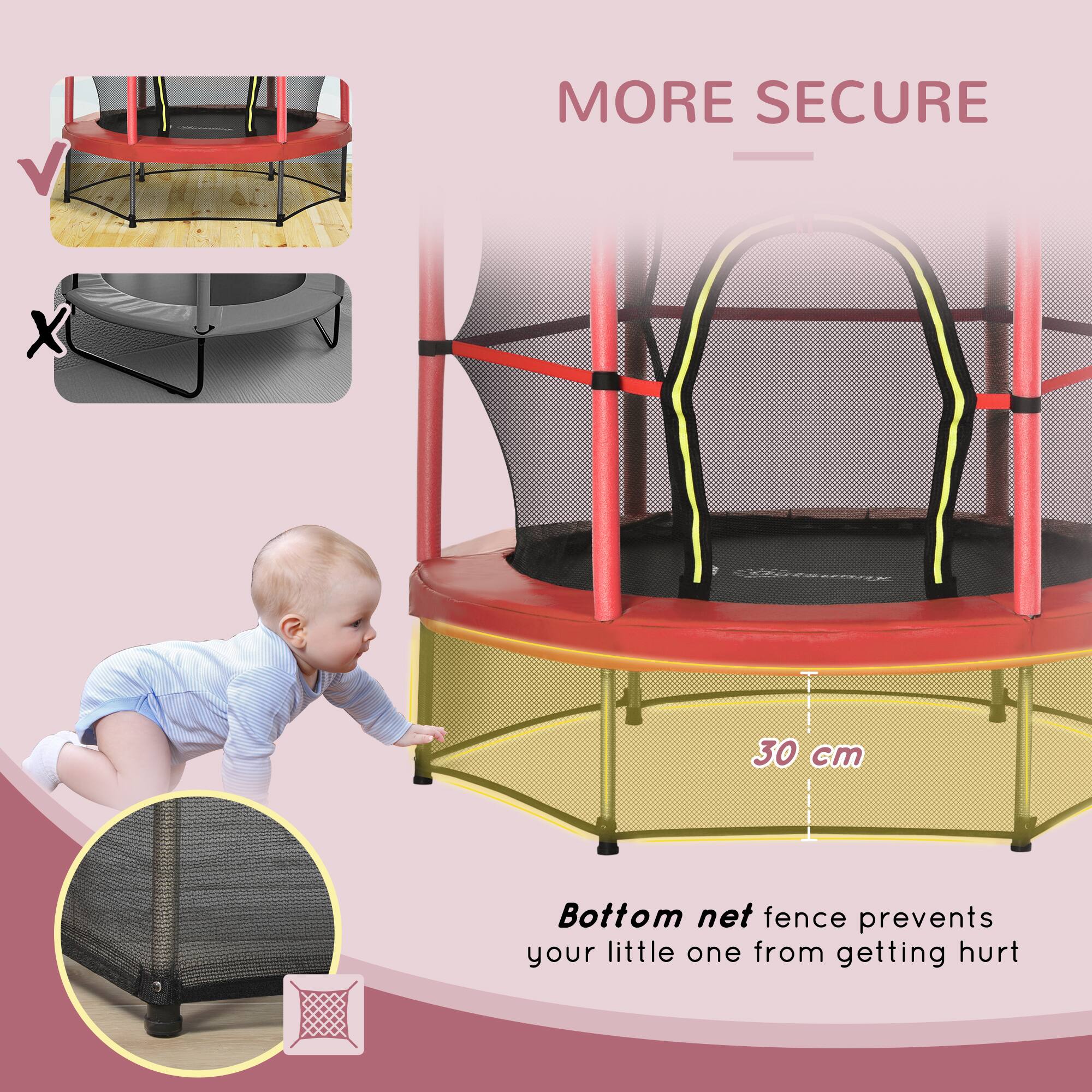 MORE SECURE

Bottom net fence prevents your little one from getting hurt

30 cm