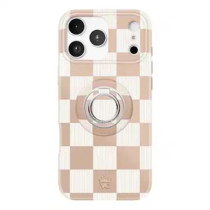 Front. VELVET CAVIAR - Velvet Caviar- iPhone 17 Pro Max (2025 iPhone 6.9" Pro) Magsafe Case with Magnetic Ring Nude Vibe Checker - Nude Vibe Checker.