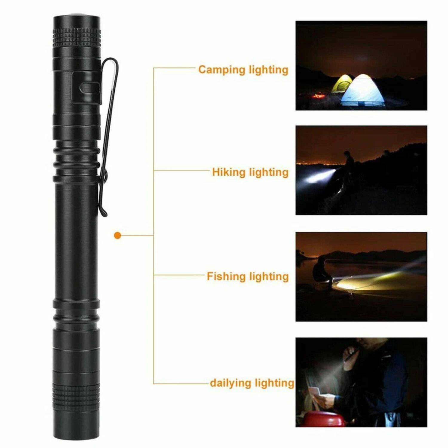 Camping lighting  
Hiking lighting  
Fishing lighting  
Daily lighting