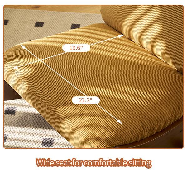 19.6" 22.3" Wide seat for comfortable sitting