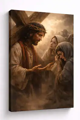 FC Design Large Warm Grace Canvas 24x36" Ready to Hang Religious Art ...