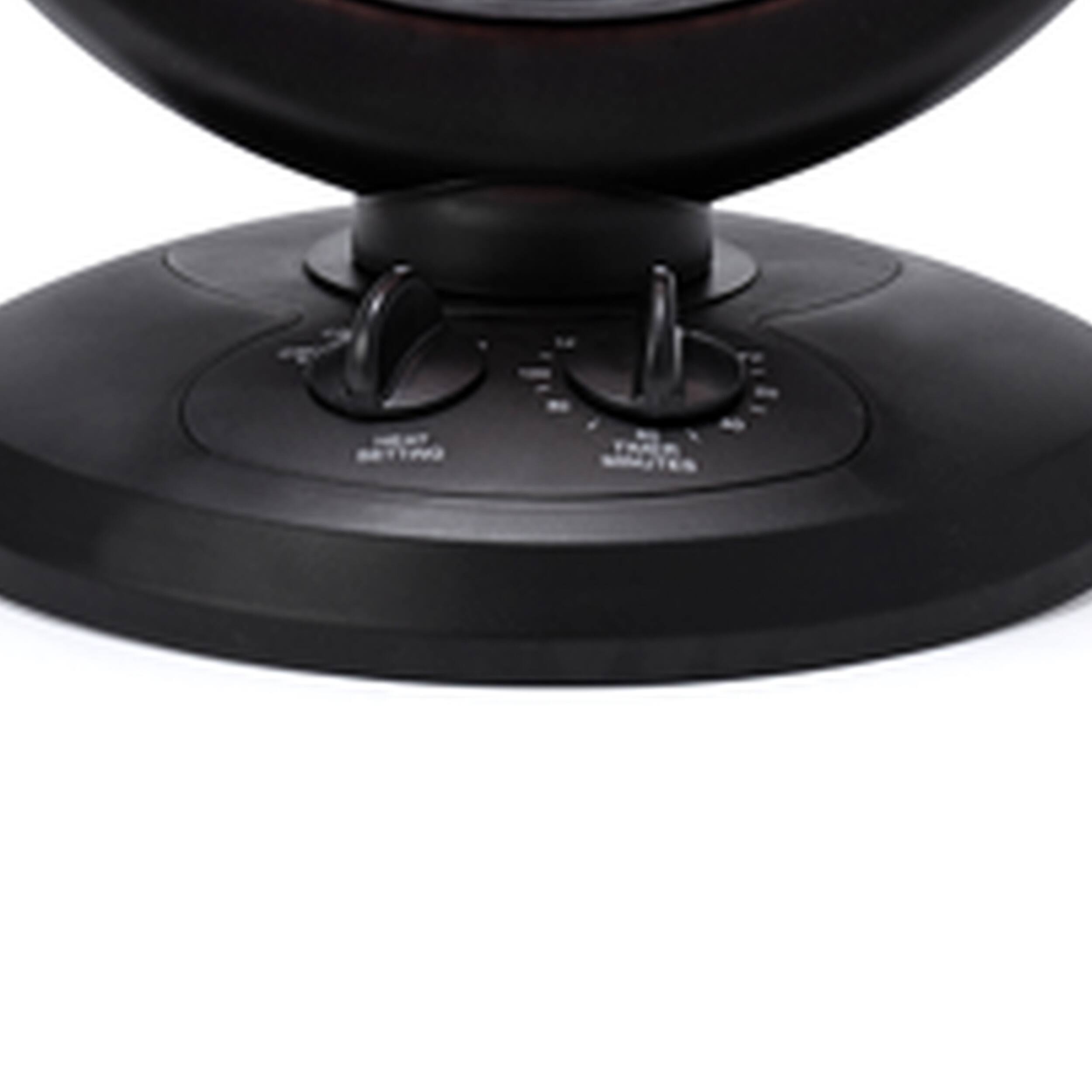 Alt View 1. Optimus - Optimus 14 Inch Oscillating Dish Heater in Black - Black.