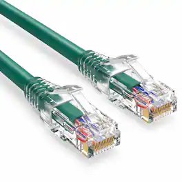 Sanoxy - 0.5ft Cat6 Ethernet Patch Cable 550MHz UTP with Clear Snagless Boot - Green