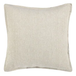 Manhattan Lane - Doji 26 Inch Euro Pillow Sham, Natural Cotton and Premium Linen - Brown