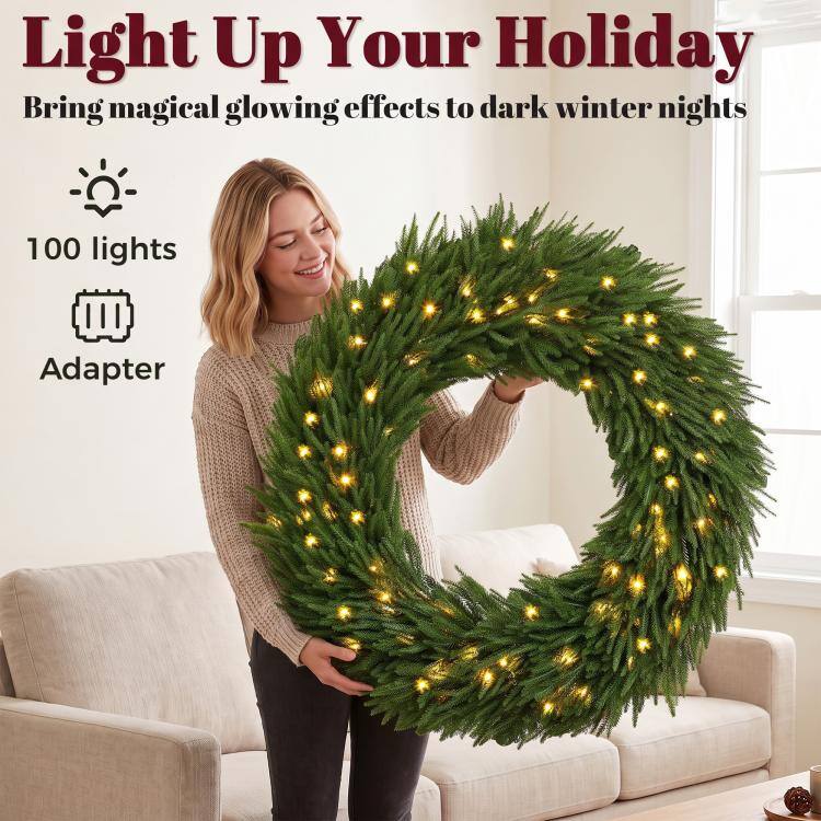 Light Up Your Holiday  
Bring magical glowing effects to dark winter nights

- 100 lights
- Adapter