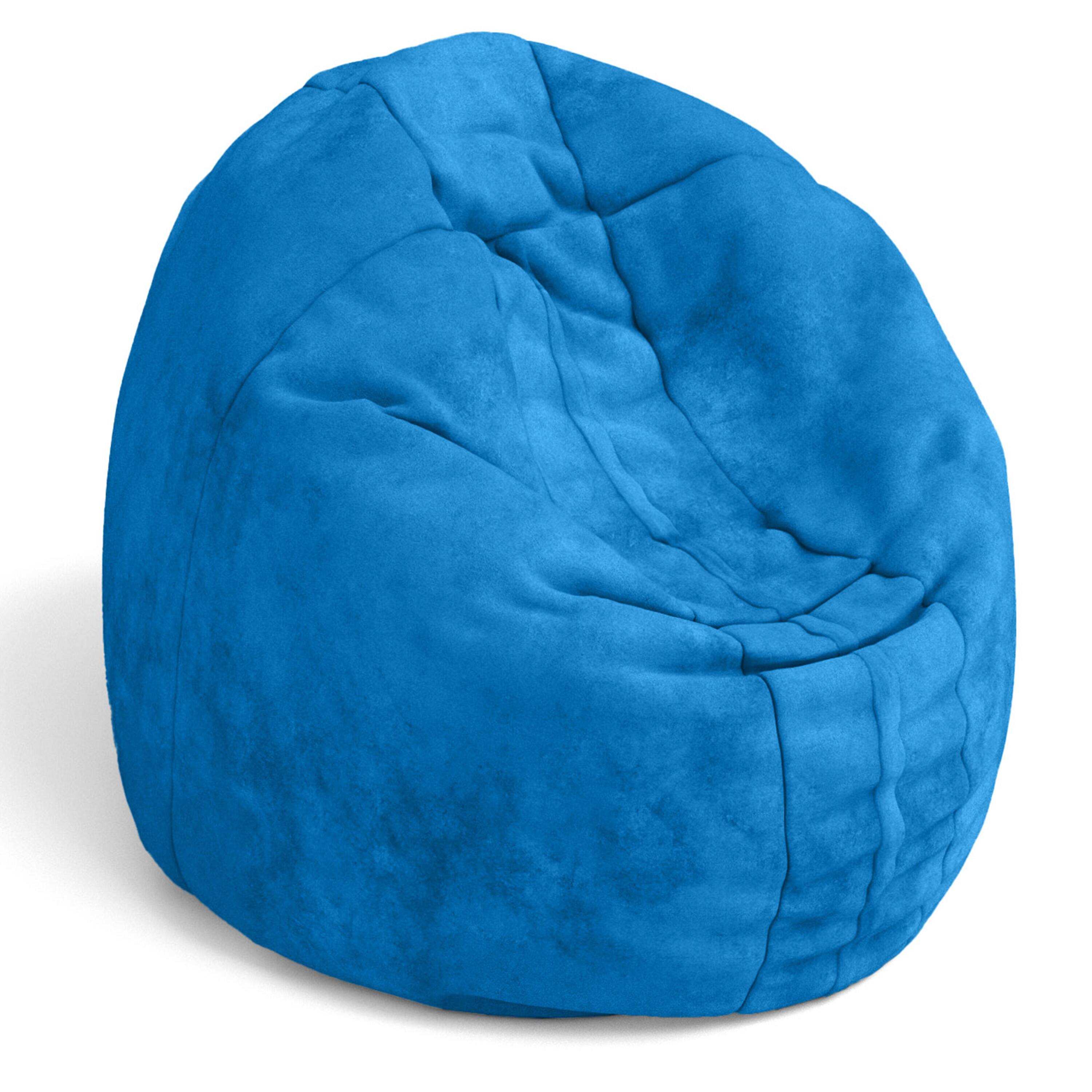 Front. Jaxx - Jaxx Cocoon 4 Foot Bean Bag Chair and Crash Pad, Blueberry - Blueberry.