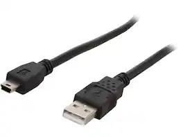 Cables to Go - C2G 27005 USB 2.0 A to Mini-B Cable for Cameras (6.6 Ft, 2 M) - Black