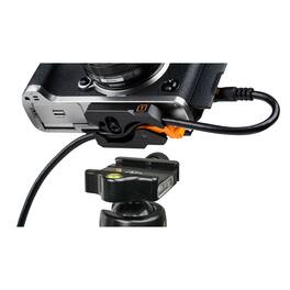 Tether Tools - LeverLock Plate Optima 10G 31' USB-C Straight Cable, Black