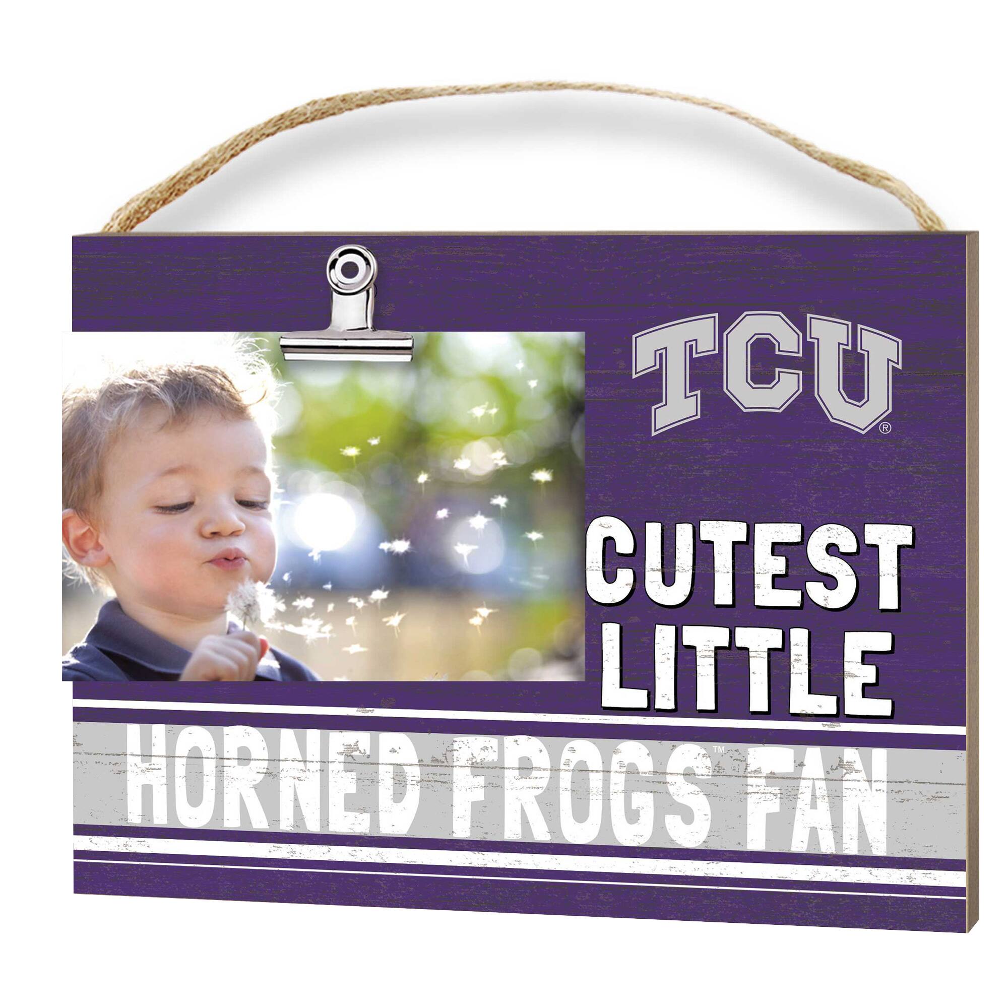 TCU Horned Frogs 8'' x 10'' Cutest Little Team Logo Clip Photo Frame