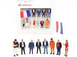 24 Hours of Le Mans (2018) 8 piece Figurine Set for 1/43 Scale Models by Spark