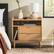 Alt View 11. Walker Edison - Mid-Century Modern Solid Wood Tray-Top Nightstand - Natural Pine.