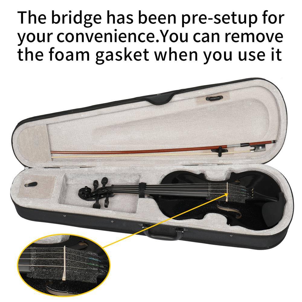 The bridge has been pre-setup for your convenience. You can remove the foam gasket when you use it.