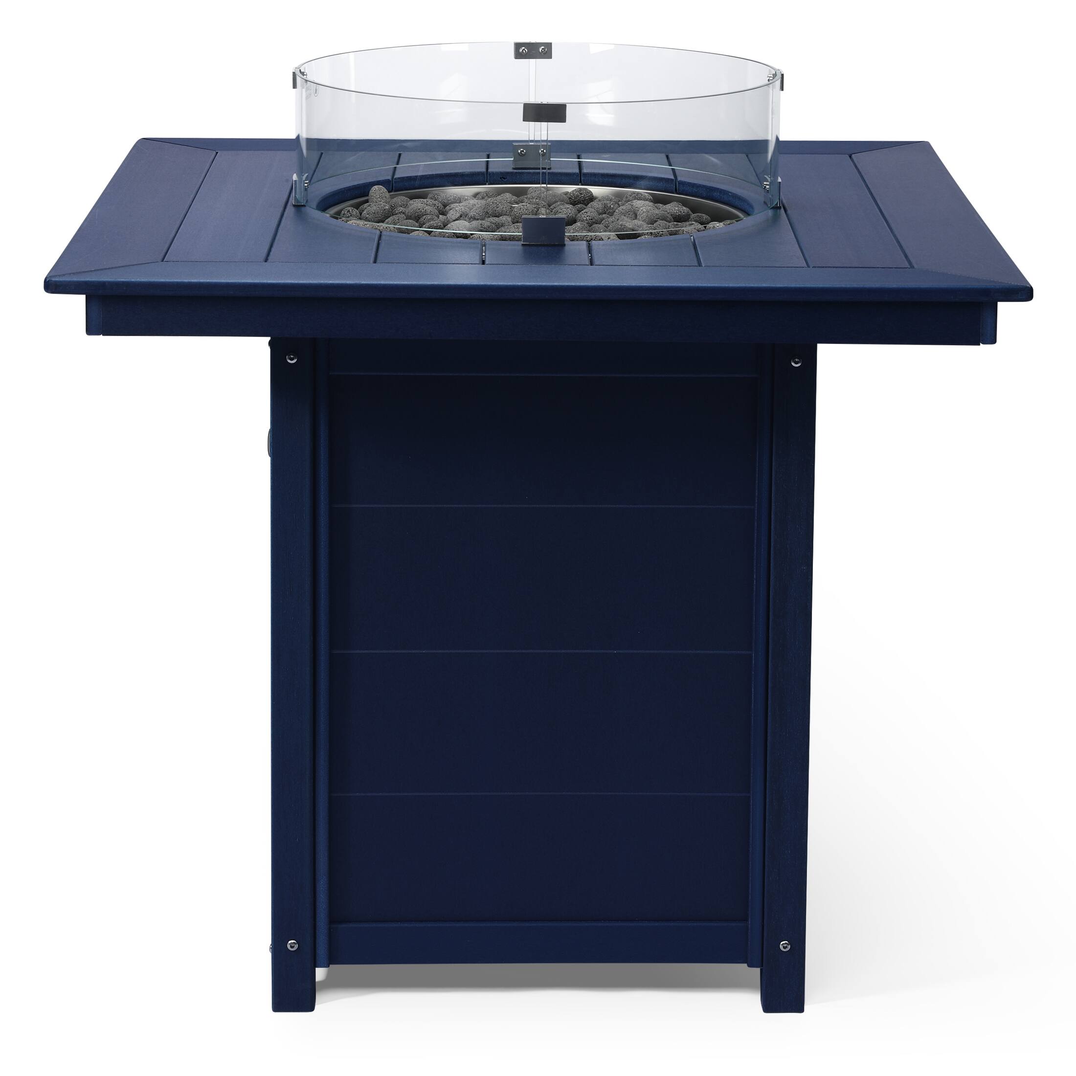 Alt View 1. WestinTrends - WestinTrends Helios 42" Modern Outdoor Patio Gas Propane Square Fire Pit Table.