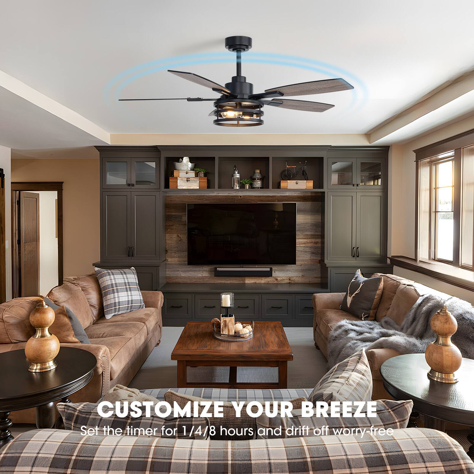 CUSTOMIZE YOUR BREEZE  
Set the timer for 1/4/8 hours and drift off worry-free