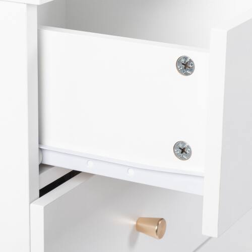 Alt View 3. Winado - Modern 7 Drawer Dresser Tall Dresser Chest of Drawers Anti-Tipping Device Metal Handle for Bedroom Living Room Hallway - White.