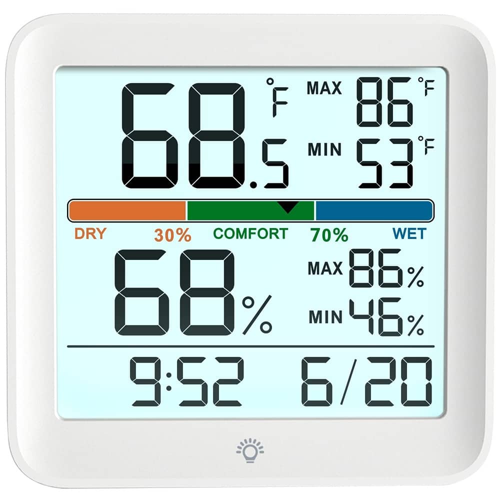 RTMB - Indoor Thermometer with Accurate Calibration, Air Comfort Indicator - White 1