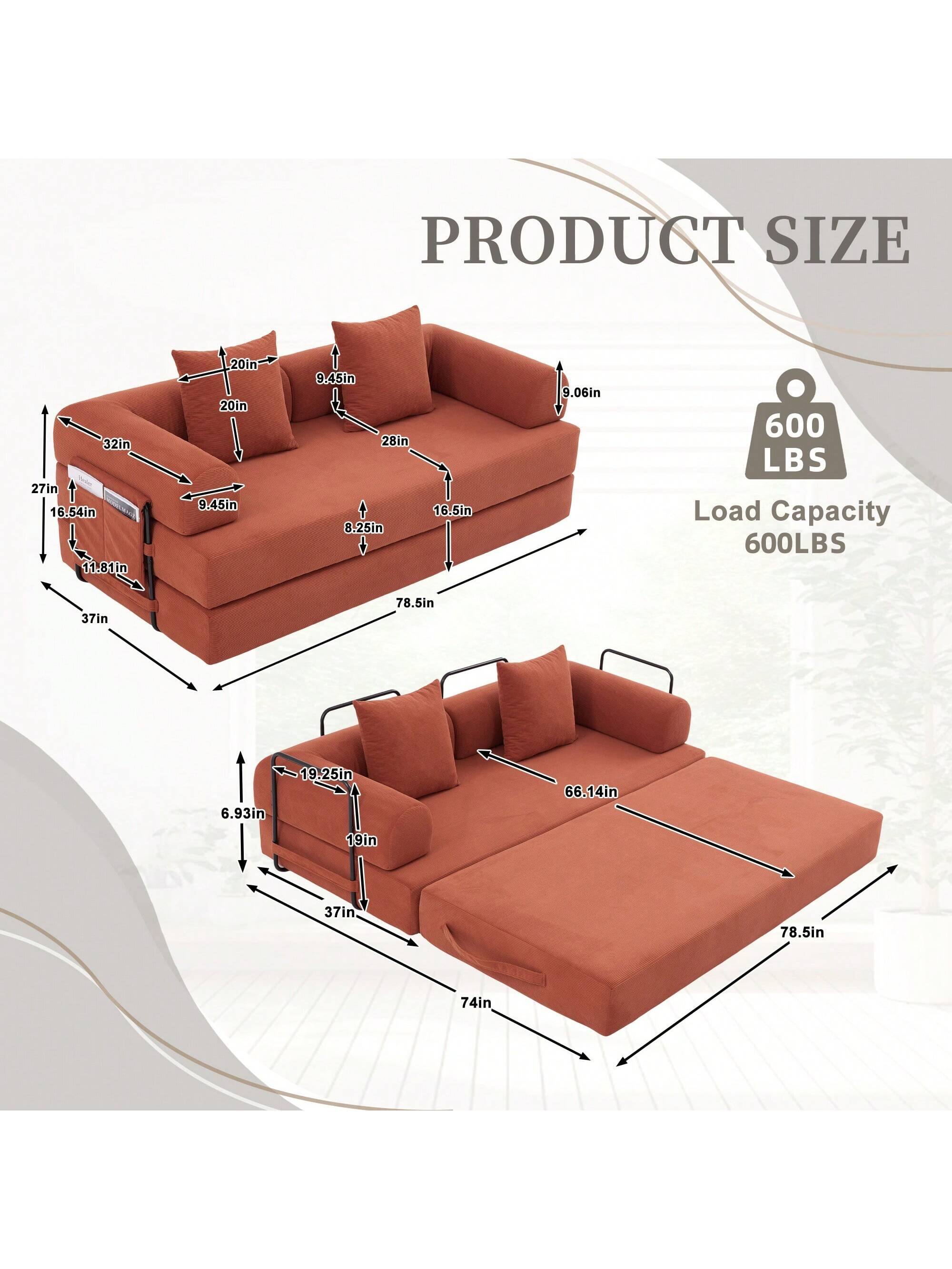 PRODUCT SIZE

- 32in
- 27in
- 16.54in
- 11.81in
- 20in
- 9.45in
- 9.45in
- 28in
- 8.25in
- 16.5in
- 9.06in
- 600 LBS Load Capacity
- 600LBS
- 37in
- 78.5in
- 6.93in
- 19.25in
- 66.14in
- 19in
- 37in
- 78.5in
- 74in