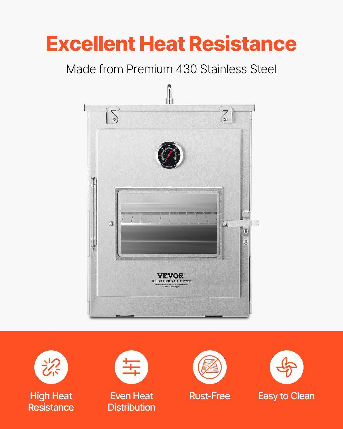 Excellent Heat Resistance  
Made from Premium 430 Stainless Steel  

- High Heat Resistance  
- Even Heat Distribution  
- Rust-Free  
- Easy to Clean