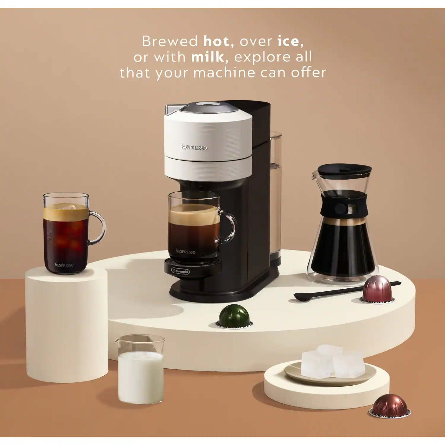 Brewed hot, over ice, or with milk, explore all that your machine can offer