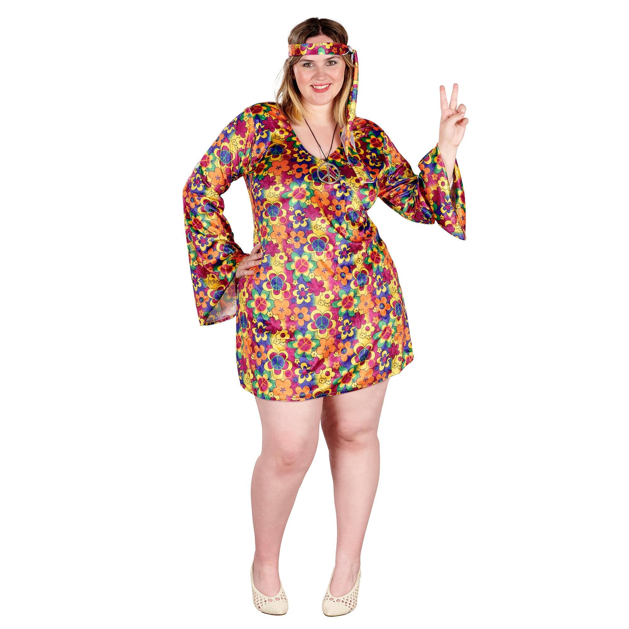 Orion Costumes - Female Hippy Women's Plus Size Costume | 2XL - Orange